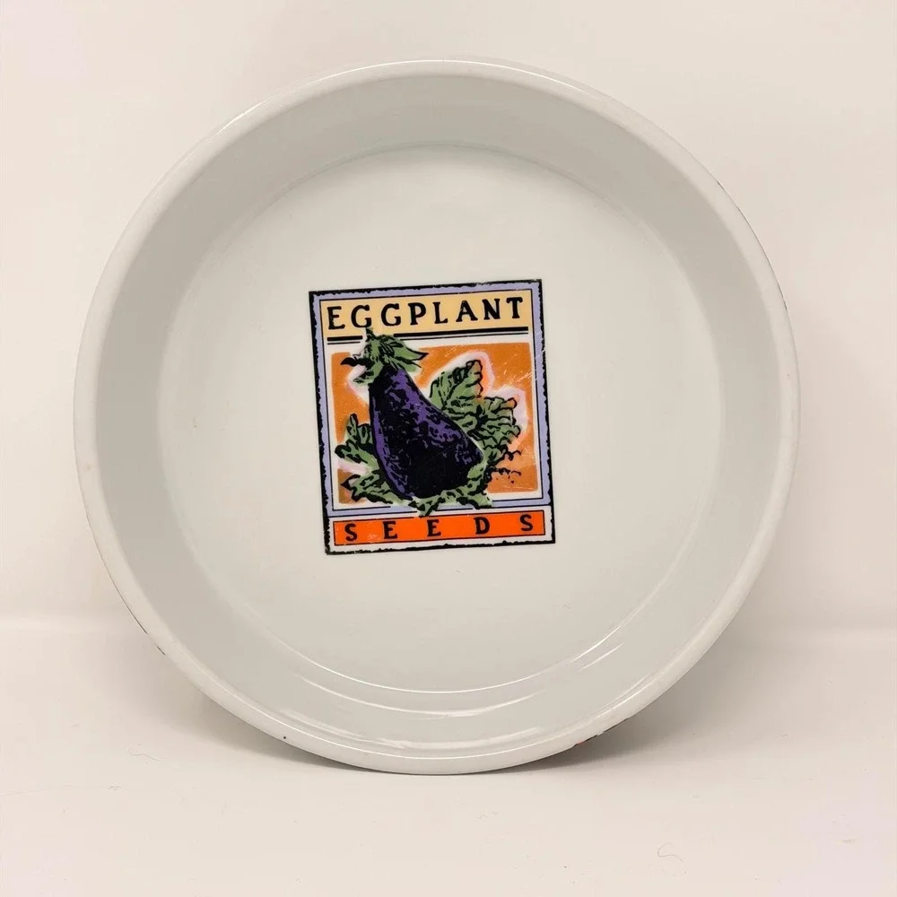 BIA Cordon Bleu Quiche Dish Unisex 9.5in‎ White Eggplant Seed Packet